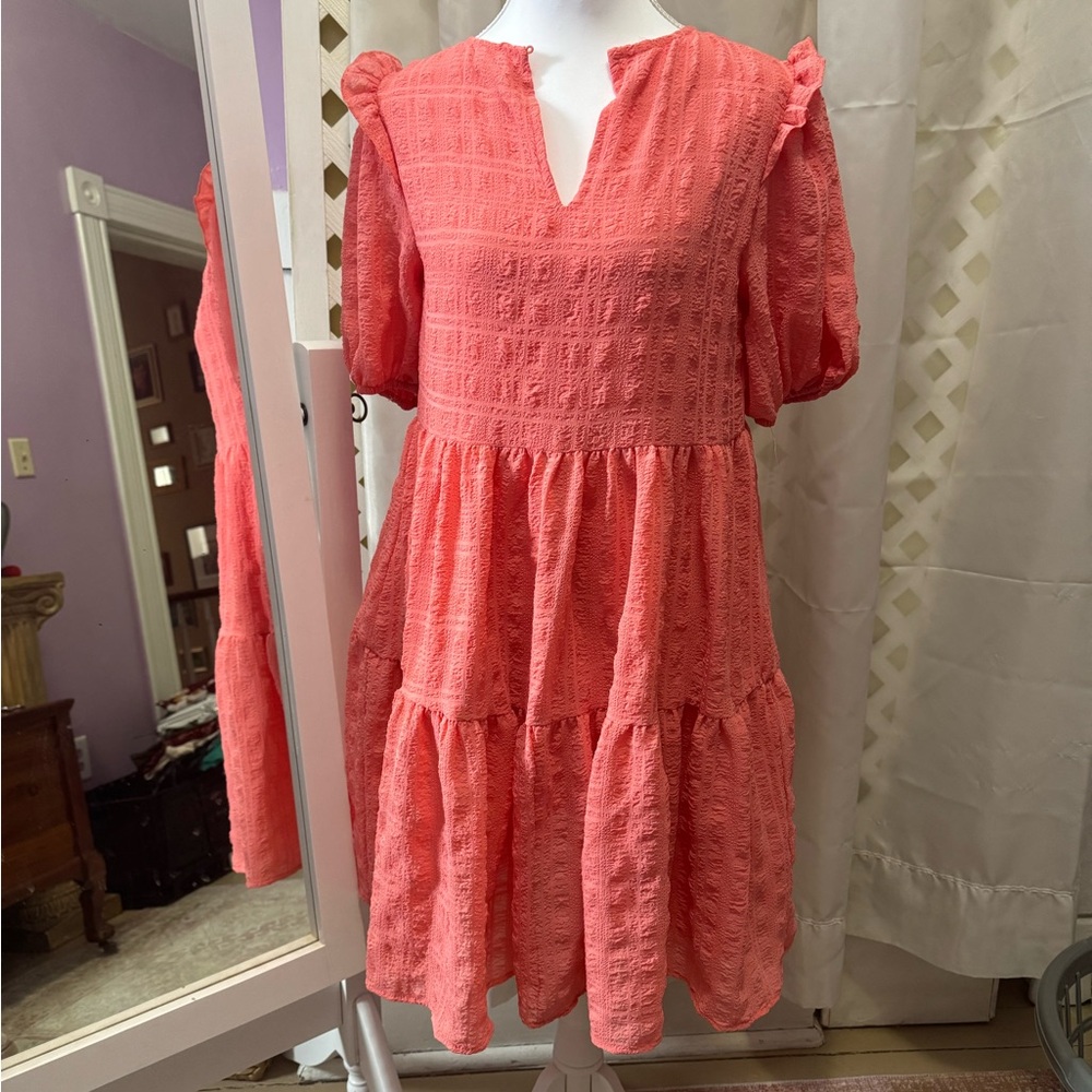 Rewind Vibrant Coral Orange Women's Top